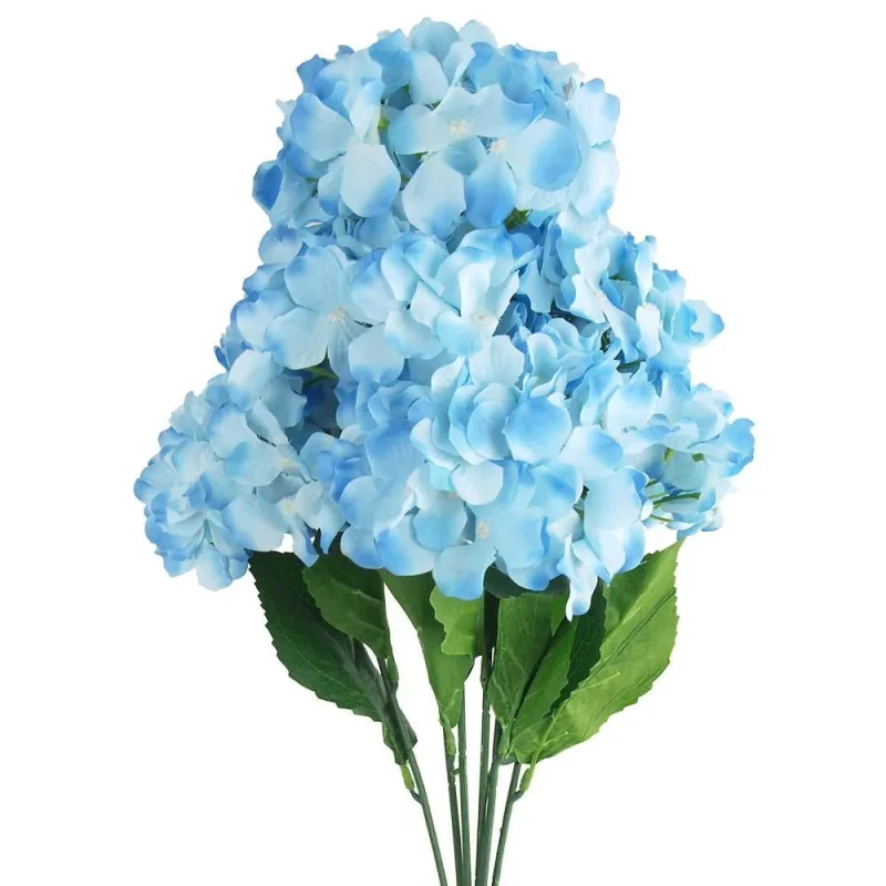 silk hydrangea bouquet 22 inch artificial flowers