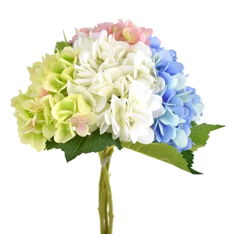 silk hydrangea stem 18 inch deluxe silk flower