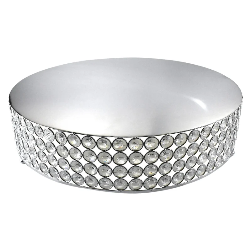 silver crystal 18 inch round cake stand