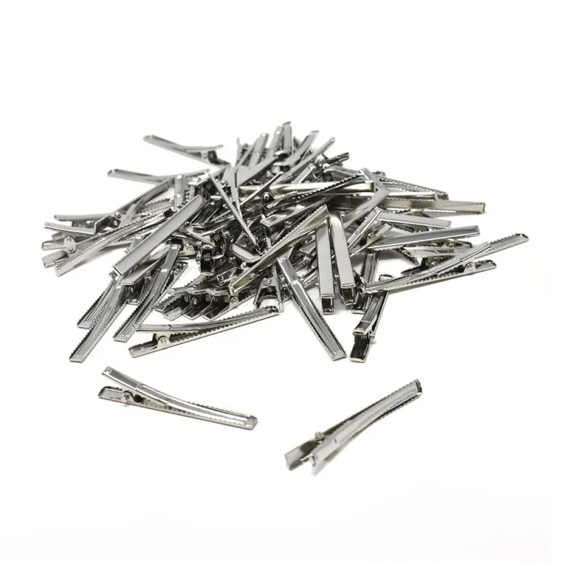 silver duck clips 60mm 100 pack