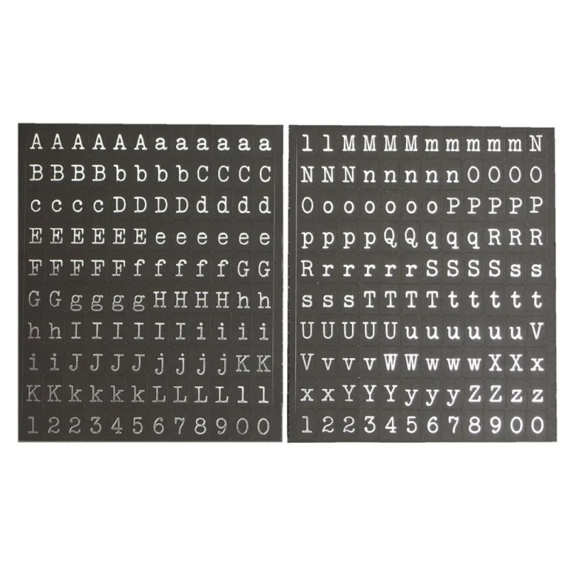 silver foil alphabet stickers 1 8 x 240pcs