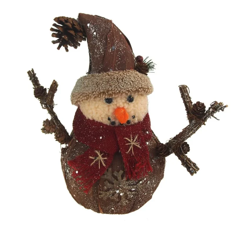 snowman tree ornament with hat 10 inch christmas decoration