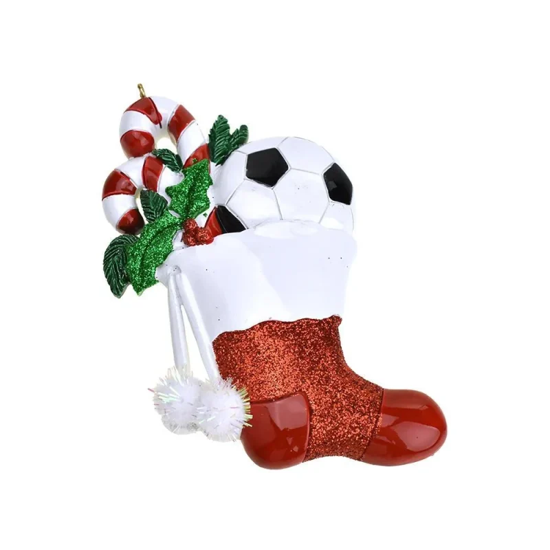 soccer ball christmas ornament 4 inch