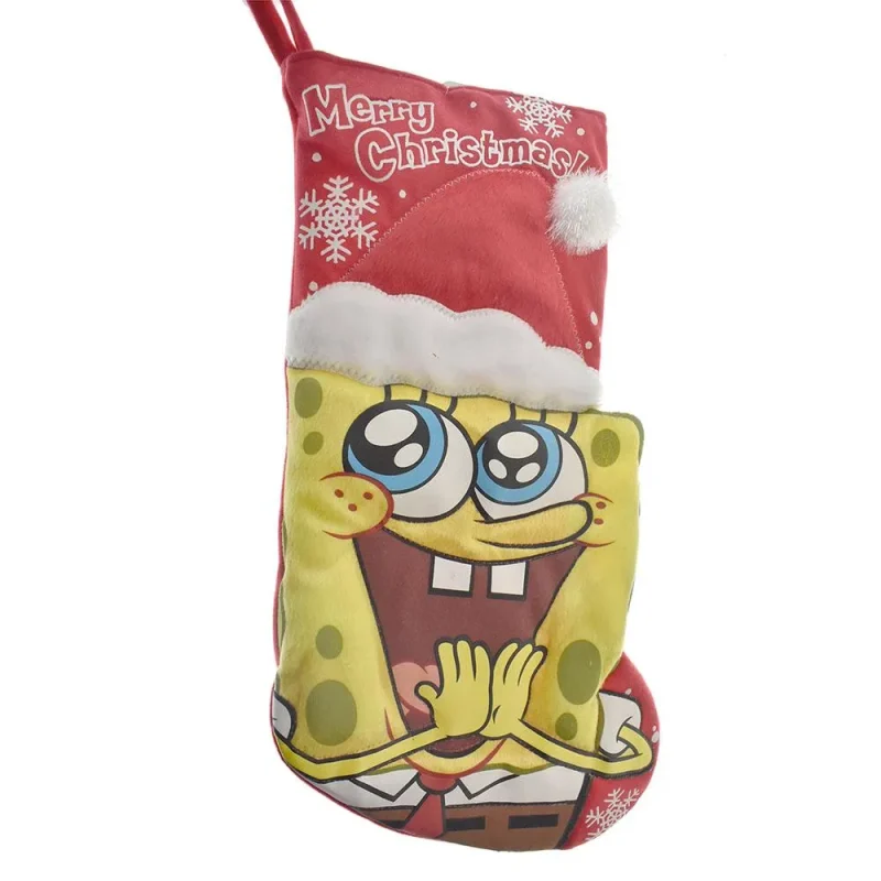 spongebob squarepants 17 polyester christmas stocking