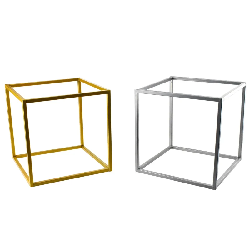 stainless steel cube decor