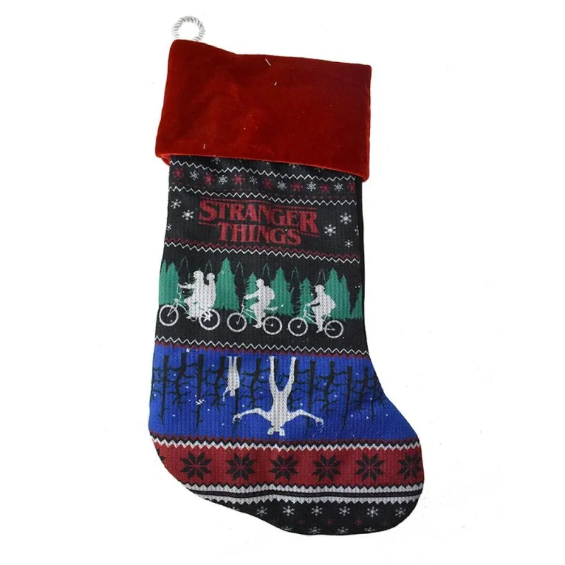 stranger things 17 christmas sweater stocking