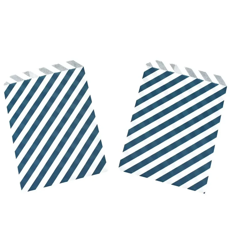 striped diagonal treat bags 7 1 4 x 8 pack