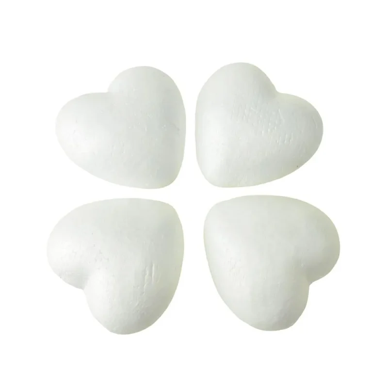 styrofoam craft hearts 4 x 4 pack