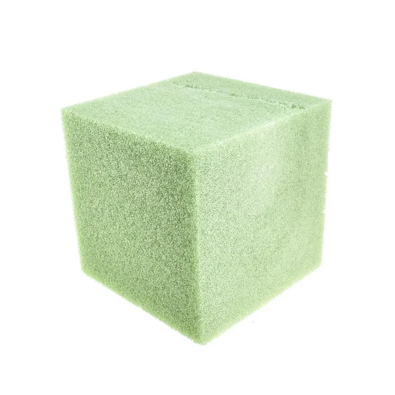 styrofoam green 5 inch cube for creative projects