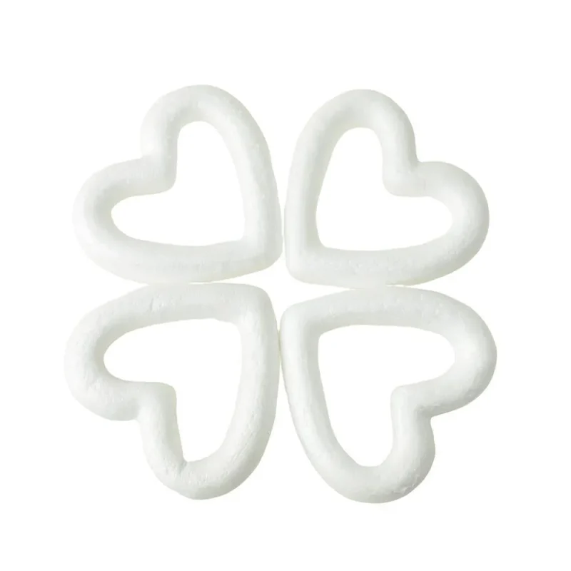 styrofoam heart rings 3 75 inches 4 pack