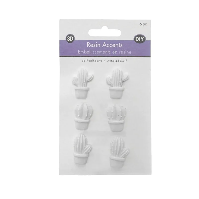 succulent diy resin adhesives white 6 pack