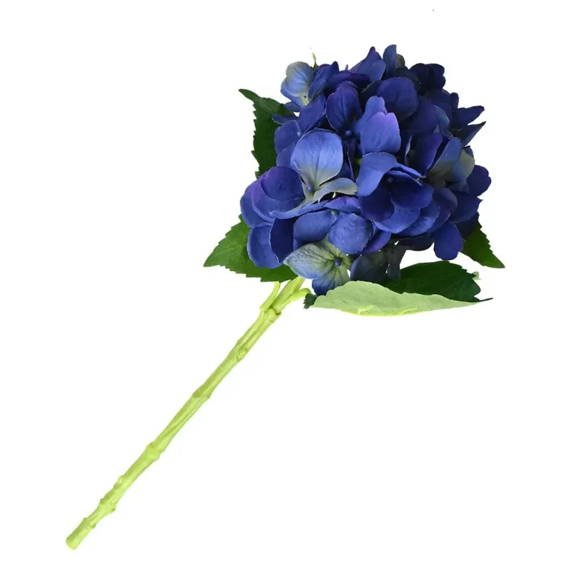 tall blue artificial hydrangea stem 19 inch