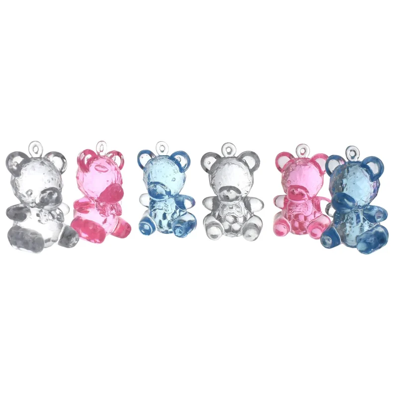 teddy bear baby shower favors 12pcs 1 75 acrylic plastics