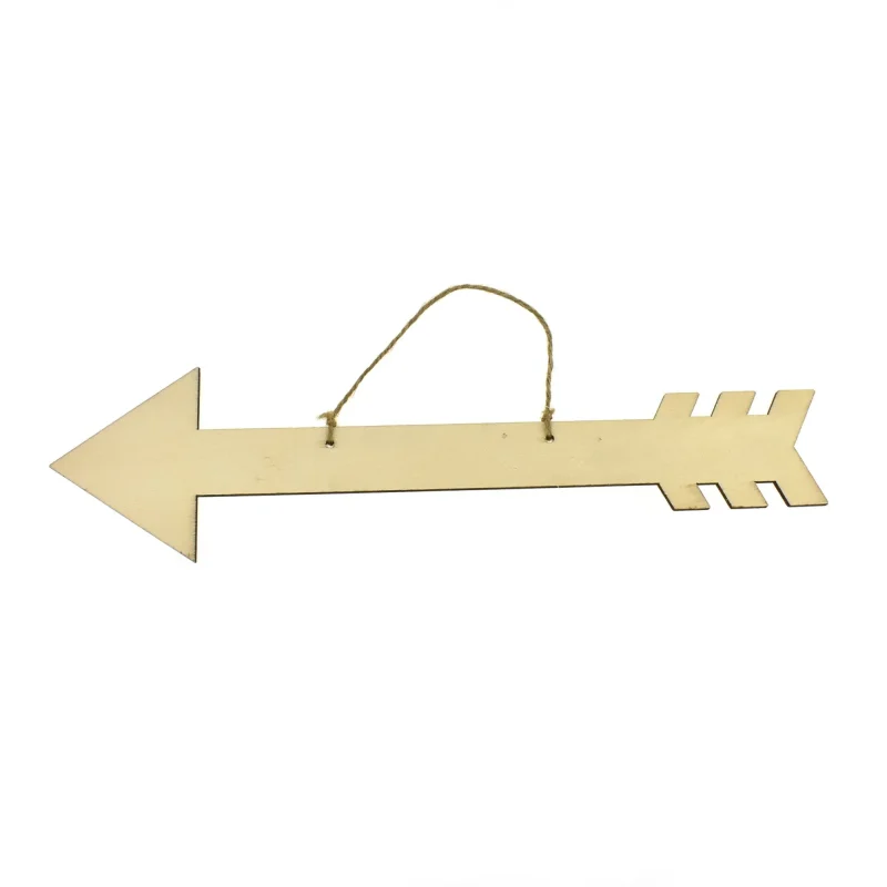 thin arrow wood board w hanger 3 5 8 inch