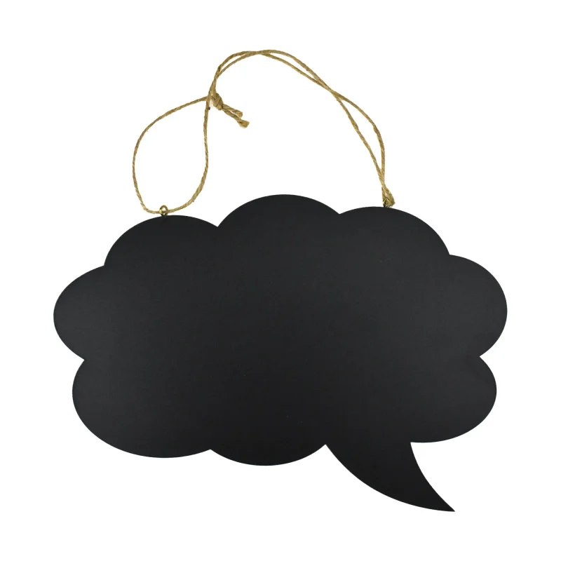 thought cloud 10 hanging chalkboard sign