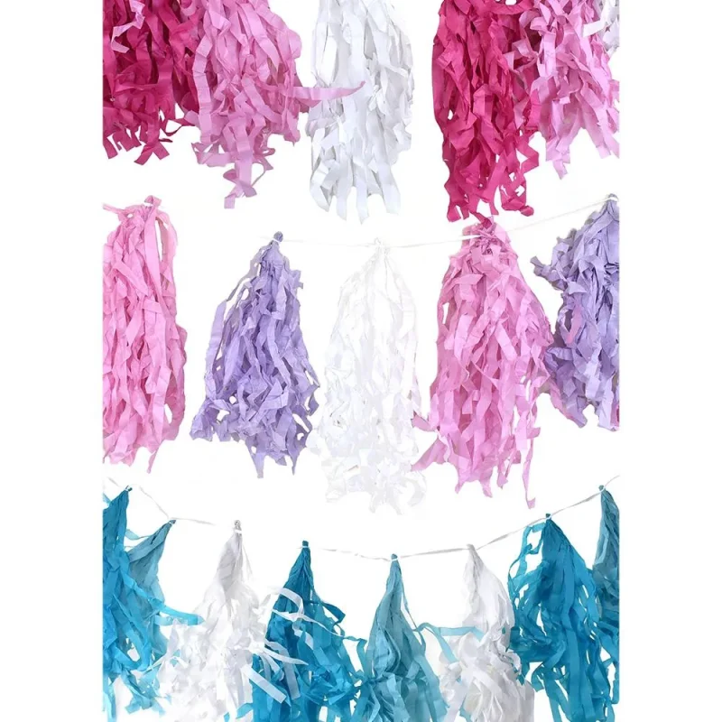 tissue tassel garland 15ft 10in