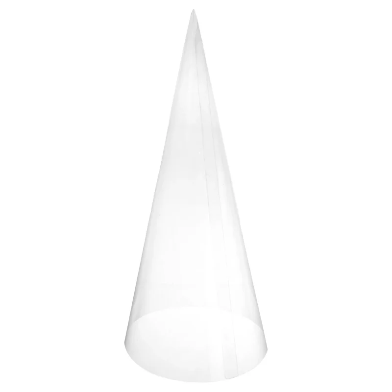 transparent plastic cone 15 inch craft