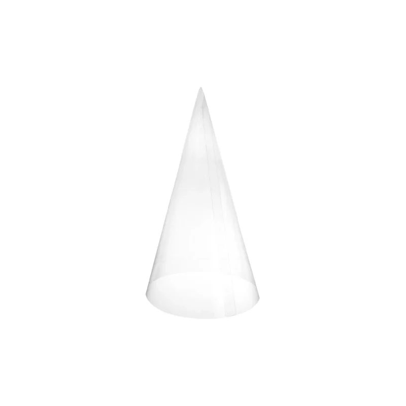 transparent plastic cone 6 75 inch