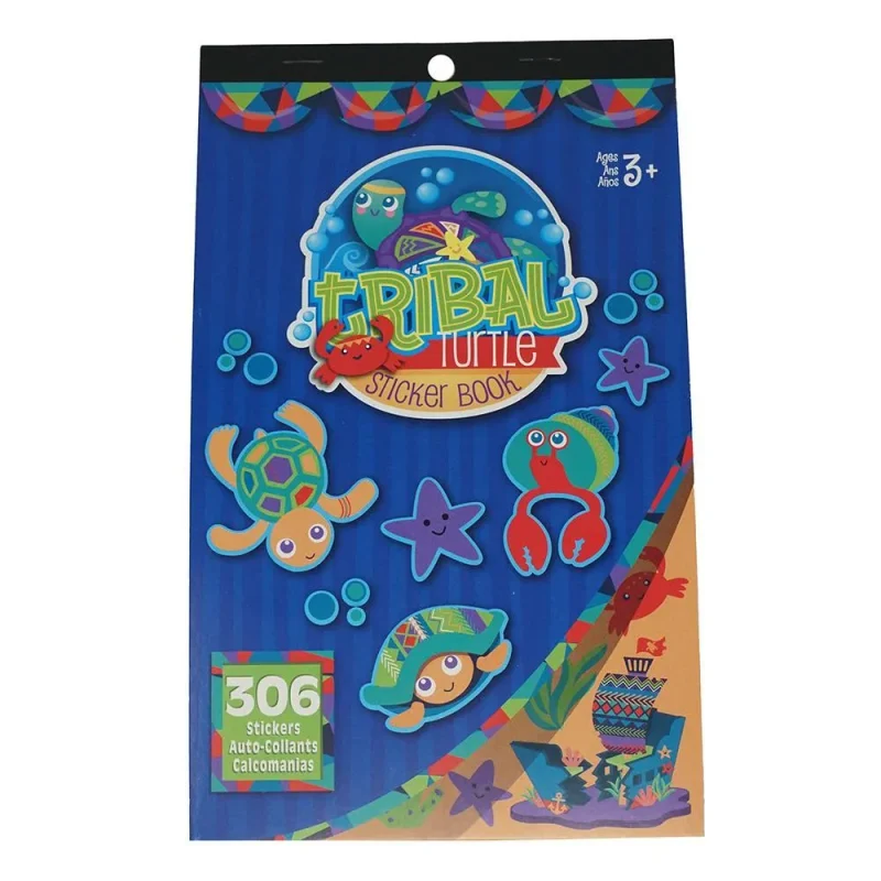 tribal turtle sticker book assortment 306 piece set