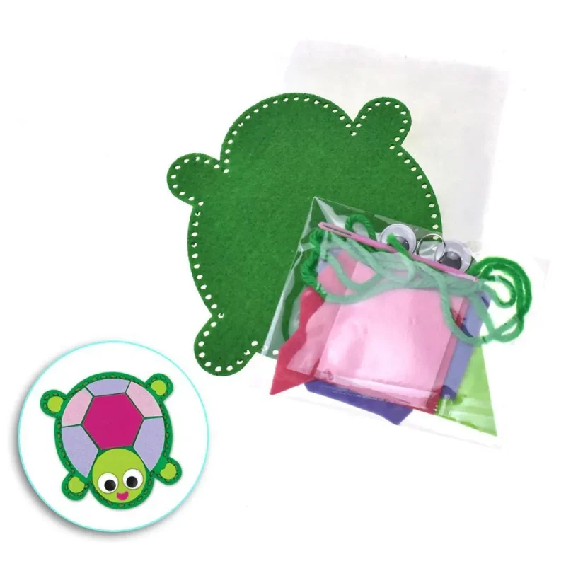 turtle felt craft kit 5 inch diy sewing fun