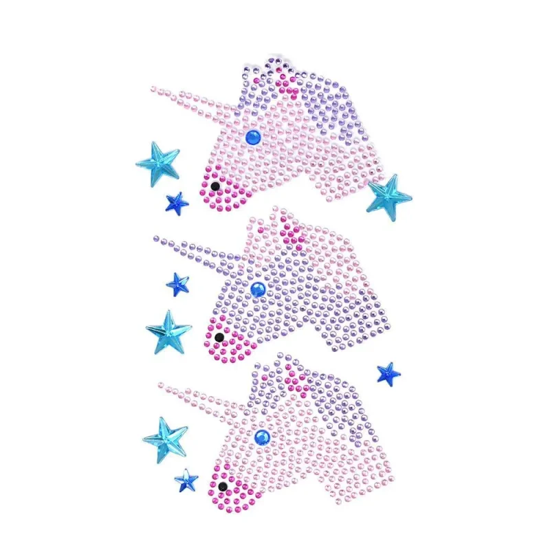 unicorn star rhinestone stickers 11 piece assorted set