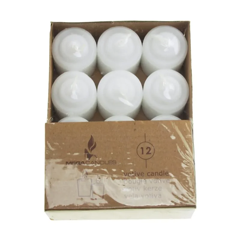 unscented white tealight candles 12 pack 1 75 inch