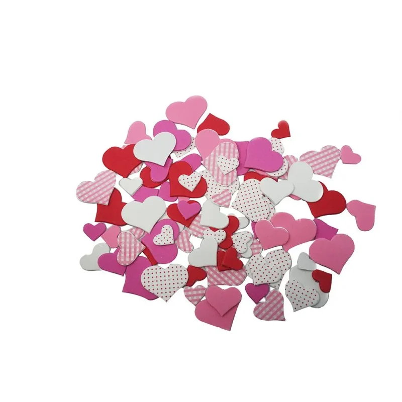 valentine s day heart foam stickers 90 count