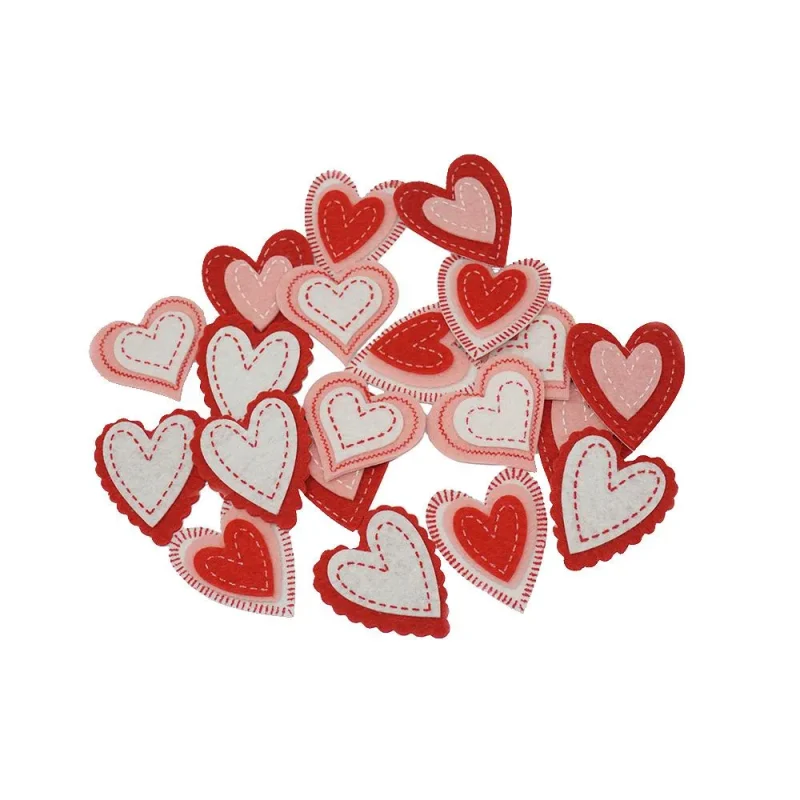 valentine s day heart stickers 20 pack