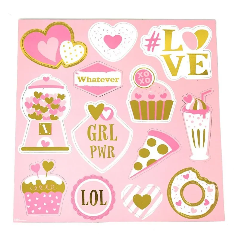 valentine s day magnets set 13 piece hot stamped design