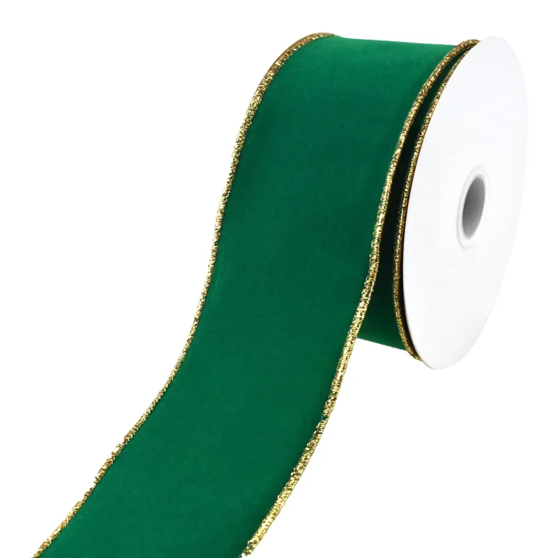 velvet christmas ribbon 10 yards indoor outdoor wired