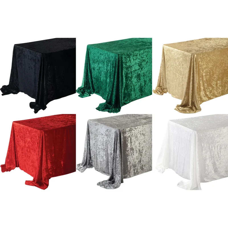 velvet rectangle tablecloth 132 x 90 party dining cover