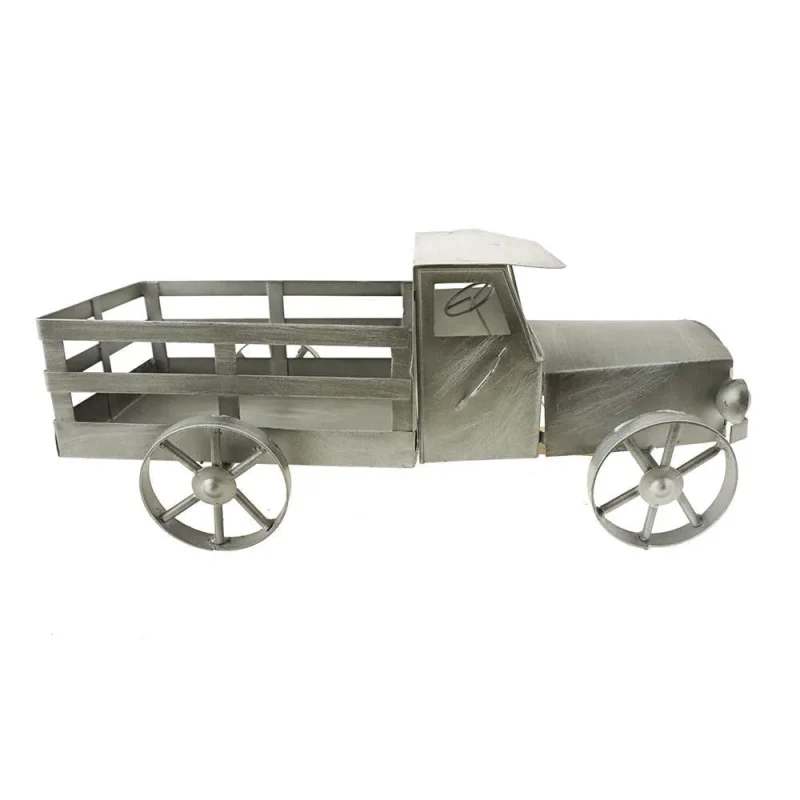 vintage galvanized pickup truck 11 inch