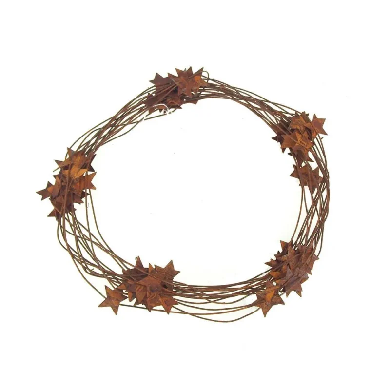 vintage rustic metal star garland 7 1 4