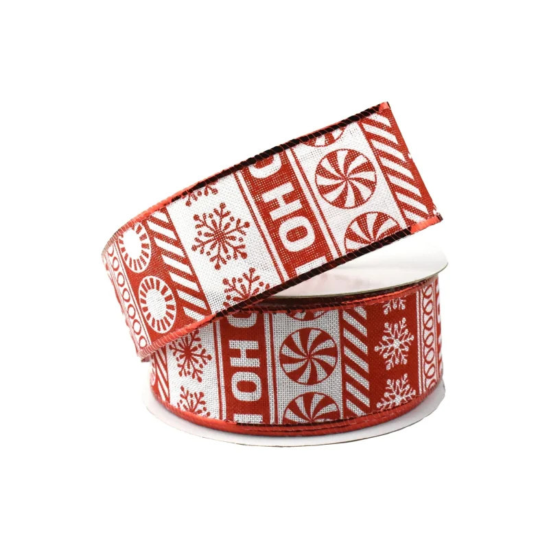 whimsical christmas wired ribbon 1 5 inch x 10 yards