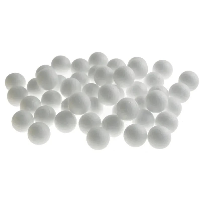 white 1 inch poly foam balls 40 pack