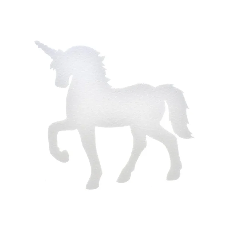 white 12 inch diy unicorn foam cut out