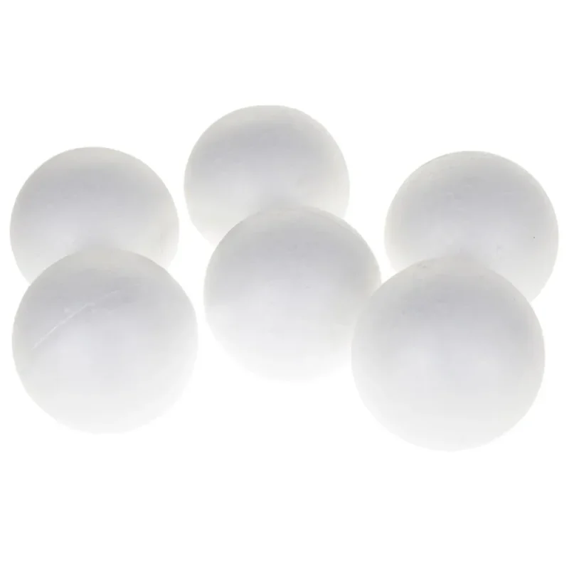 white 3 inch poly foam balls pack of 6