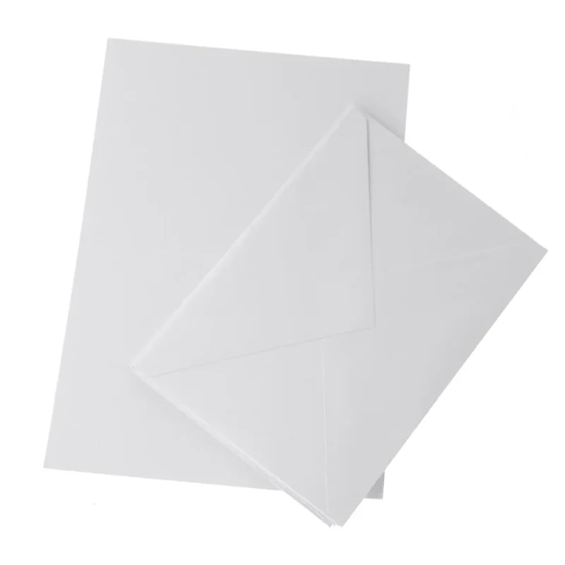 white blank invitations envelopes 6 pack 5 7 8 inch