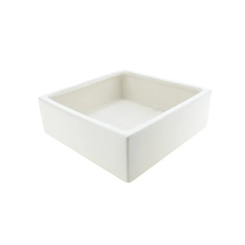 white ceramic square vase 8 75 inch