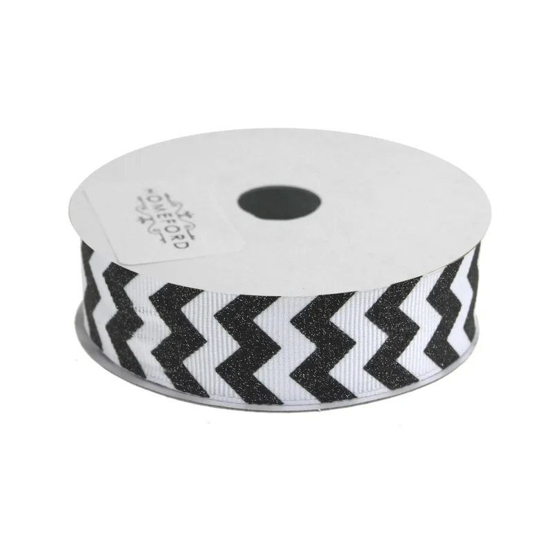 white chevron grosgrain ribbon 7 8 x 4yd