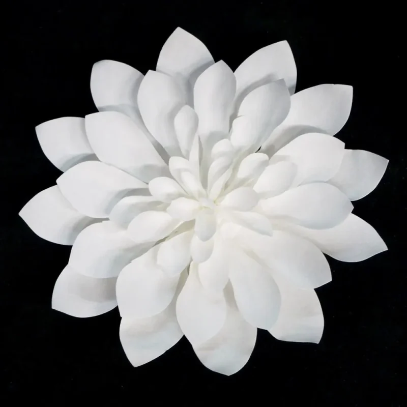 white dahlia 12 inch large paper flower