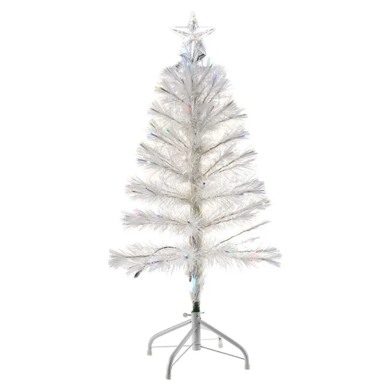 white fiber 3ft artificial christmas tree