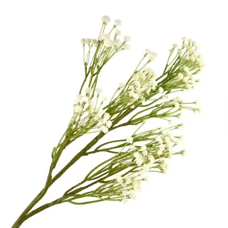 white gypsophila spray branch 24 inch artificial floral decor