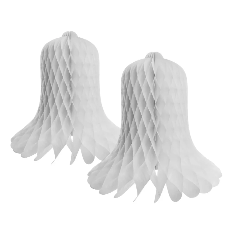 white honeycomb bell party decor 15 inch 2 pack