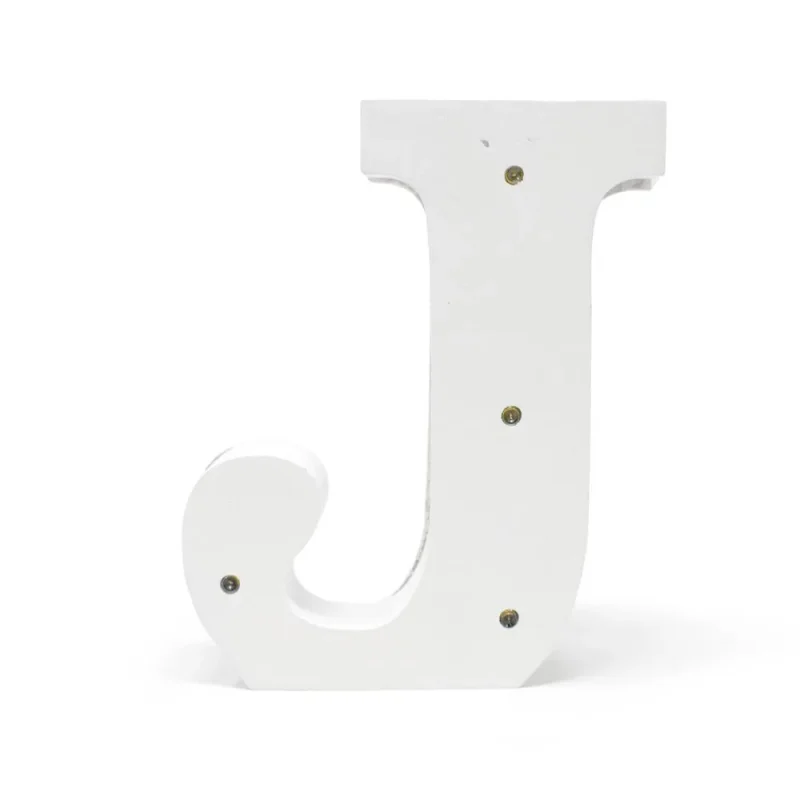 white led wood letter j 6 1 4 inch