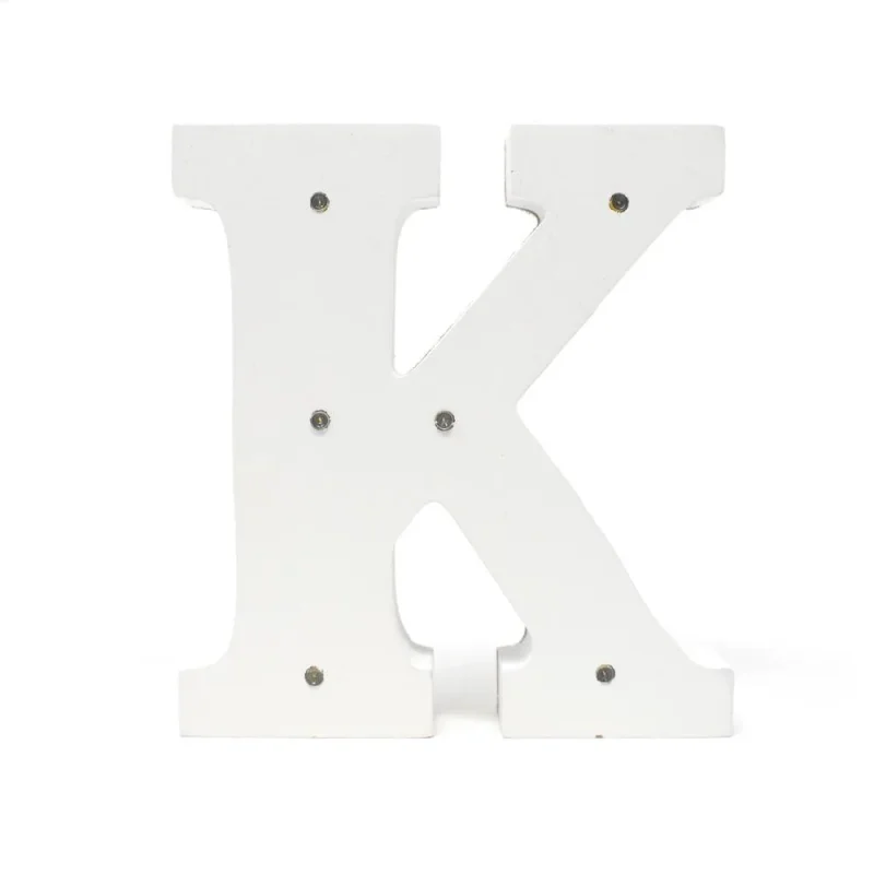 white led wood letter k 6 25 inch