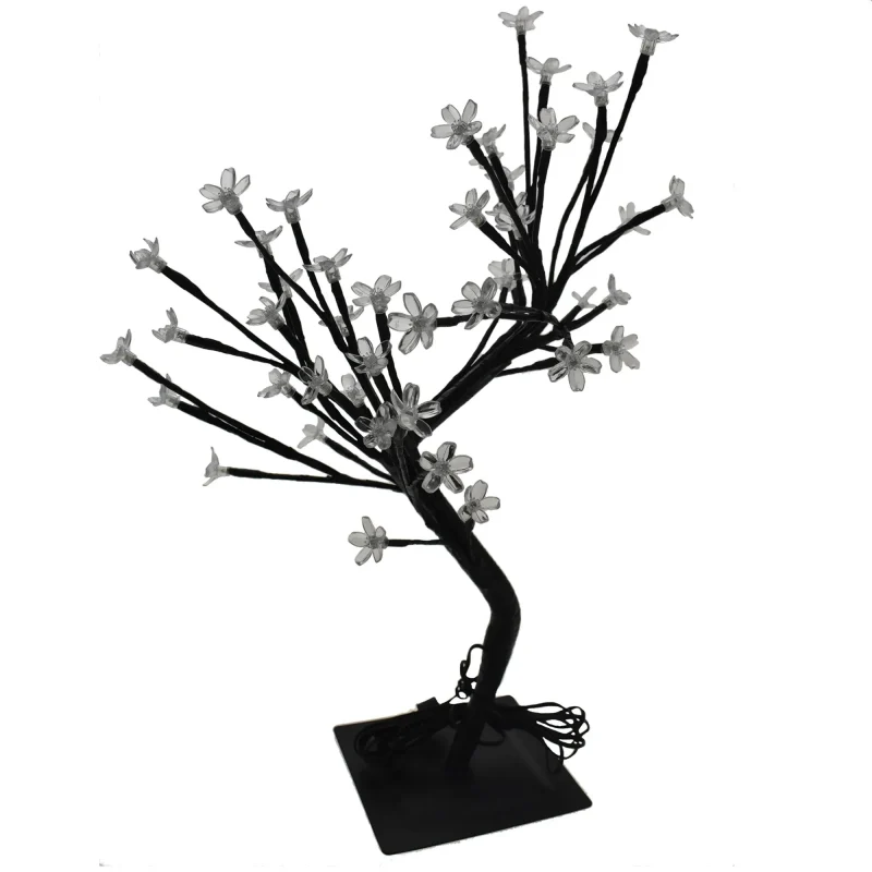 white light up cherry blossom table tree 19 inch clear