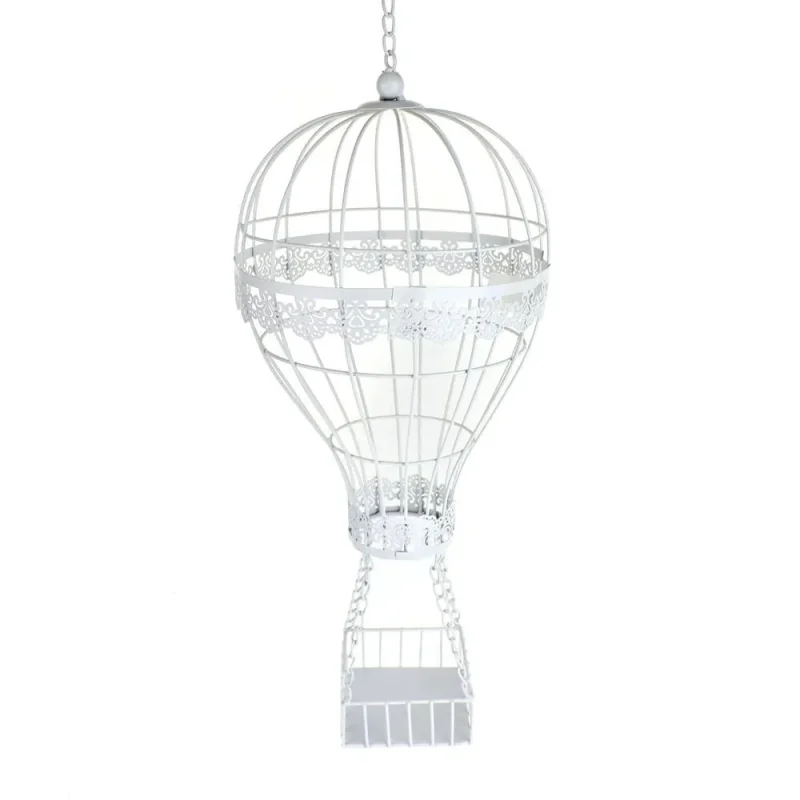 white metal wire 36 hot air balloon decoration