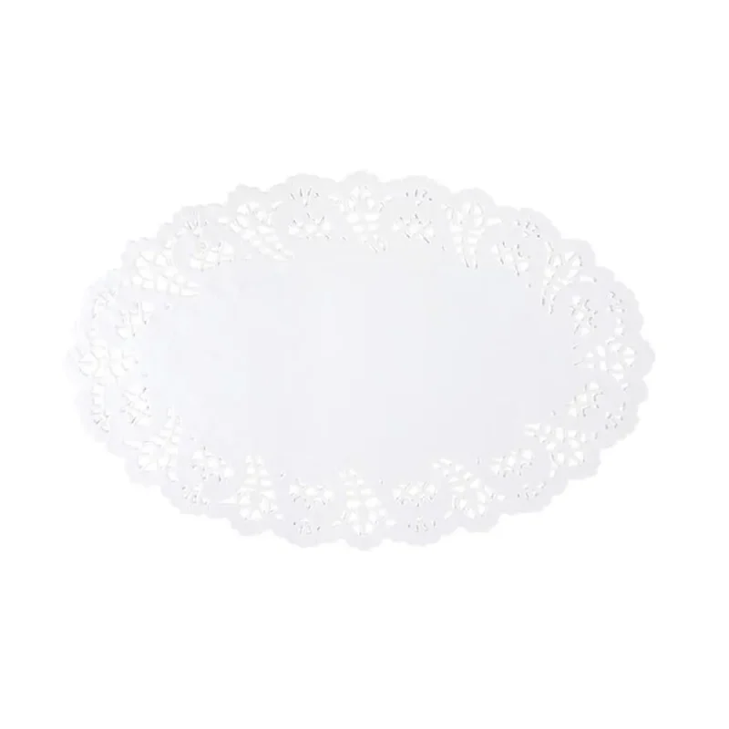 white oval lace doilies 9 inch 20 pack