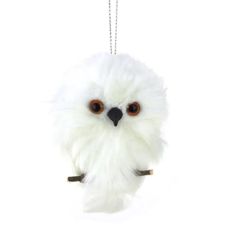 white owl tree hanging ornament 3 5 inch